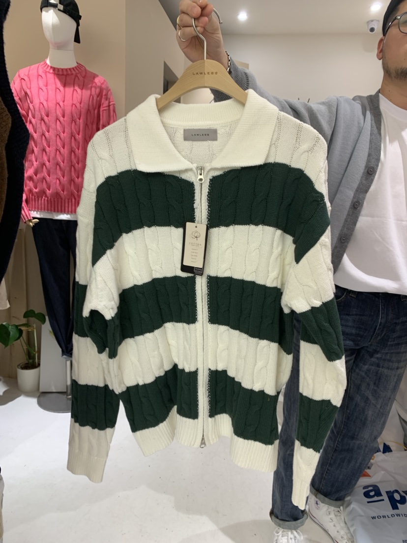 LAWLESS韓國直郵女裝新款熱賣休閑時尚推薦職業真品24春夏毛衣LAWLESS-男裝毛衣圖色2