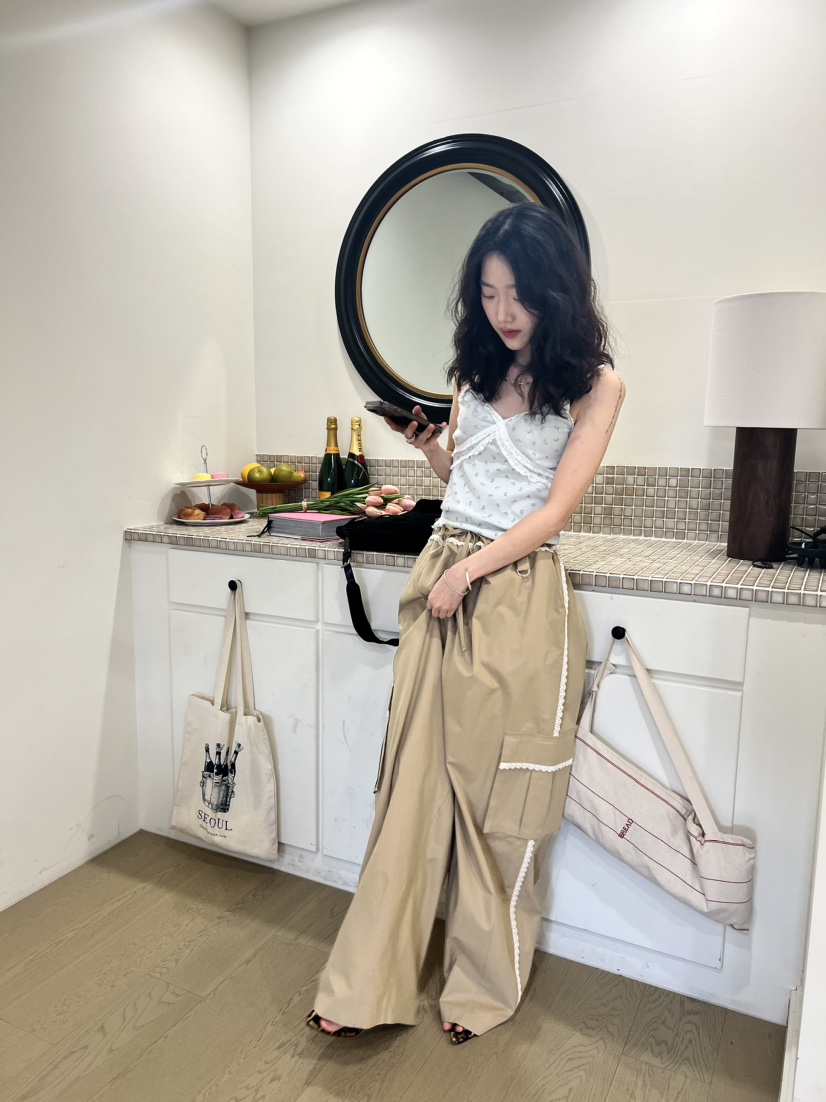 GINGER韓國直郵女裝新款24春夏時尚熱賣人氣職業真品休閑褲COCOMATON休閑褲