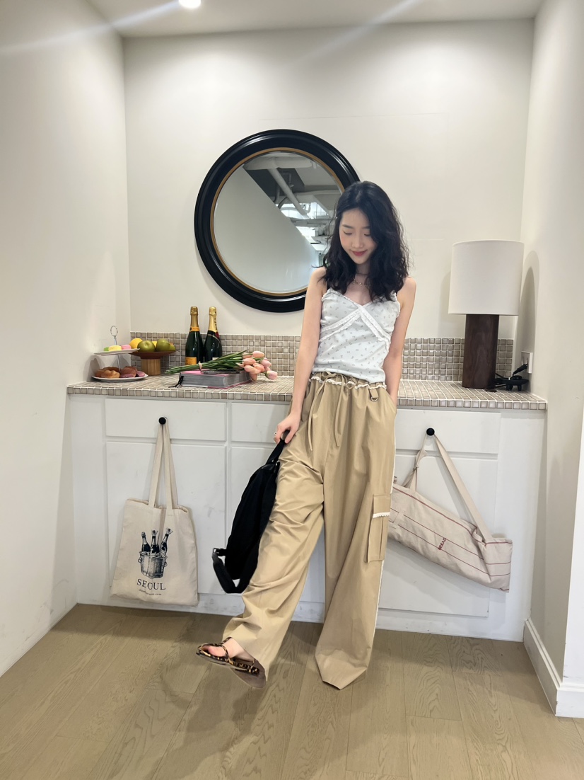 GINGER韓國直郵女裝新款24春夏時尚熱賣人氣職業真品休閑褲COCOMATON休閑褲