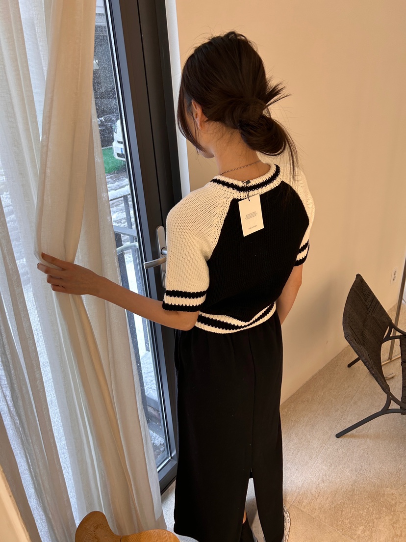 ME MO韓國直郵東大門代購女裝新品時尚24春夏熱賣針織衫ME MO針織衫