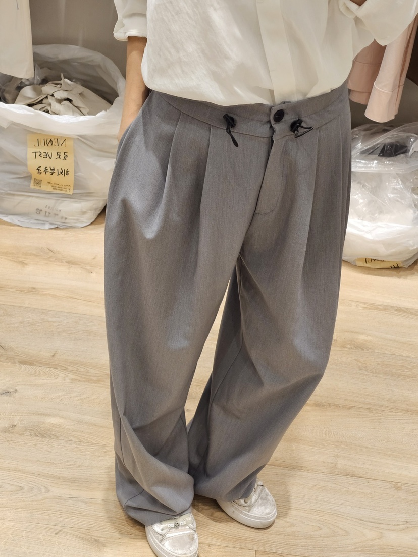 RE.PRE韓國直郵東大門實拍女裝新品職業真品24春夏正裝褲西褲NEOUL/ahin雙領標簽正裝褲/西褲