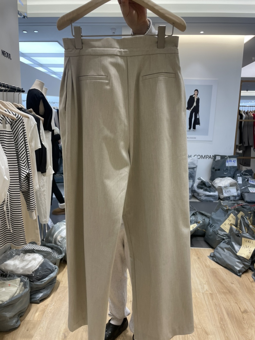 RE.PRE韓國直郵東大門實拍女裝新品職業真品24春夏正裝褲西褲NEOUL/ahin雙領標簽正裝褲/西褲