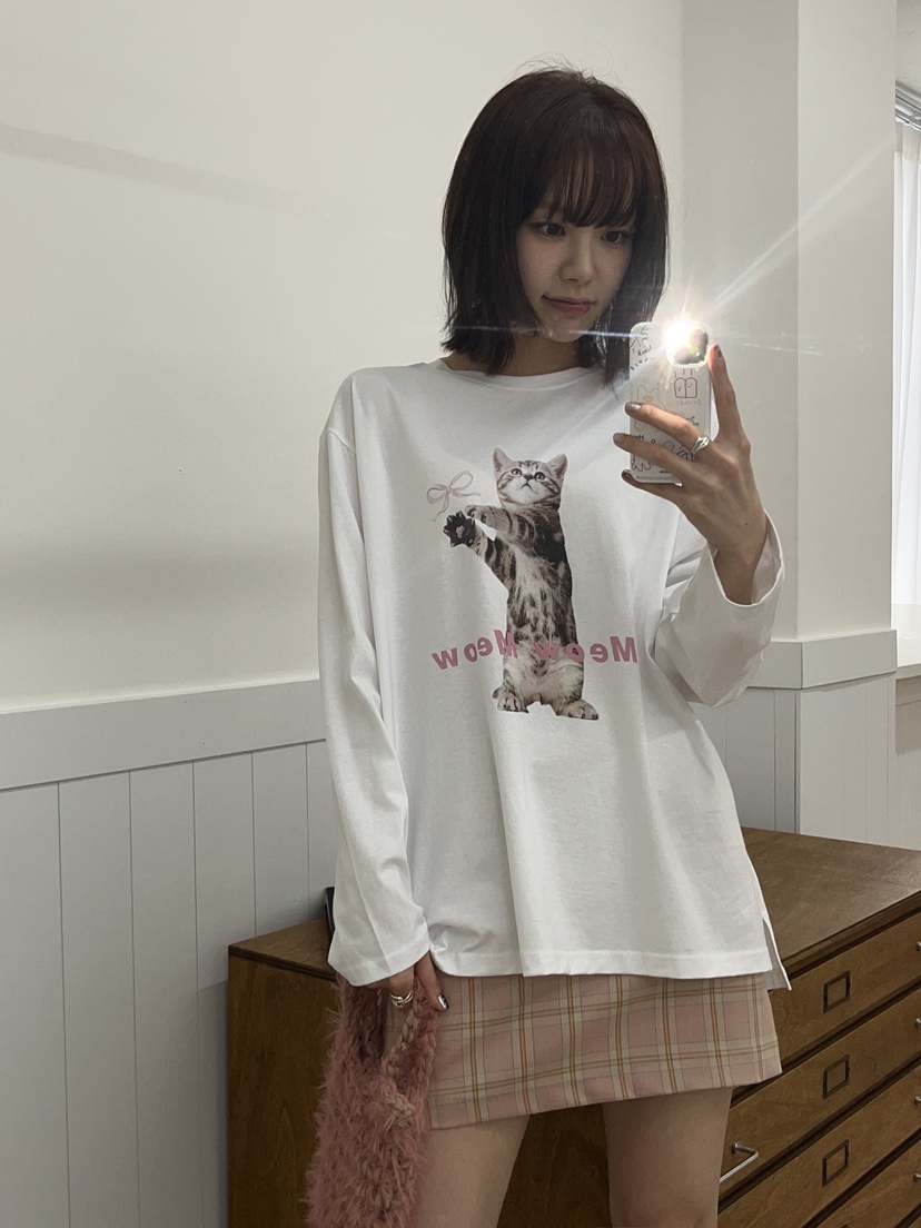 RE:OPENING韓國直郵東大門代購女裝新款時尚職業熱賣長袖T恤RE:OPENING長袖T恤
