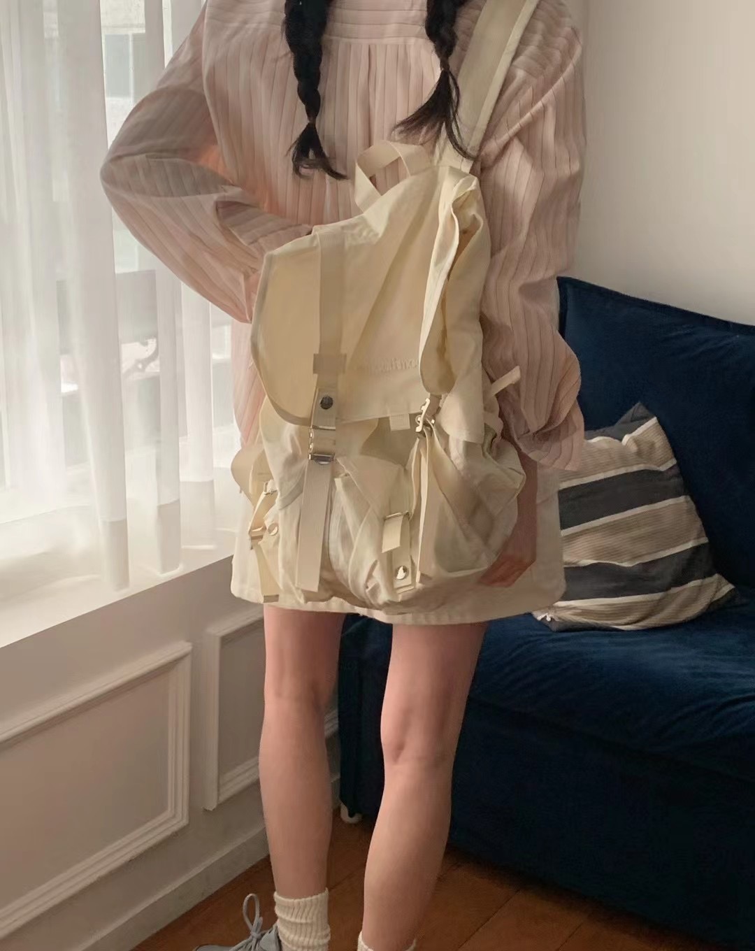 CALLMYNAME韓國直郵女裝新款熱賣休閑職業真品24春夏襯衫蕾絲衫Call my name襯衫/蕾絲衫