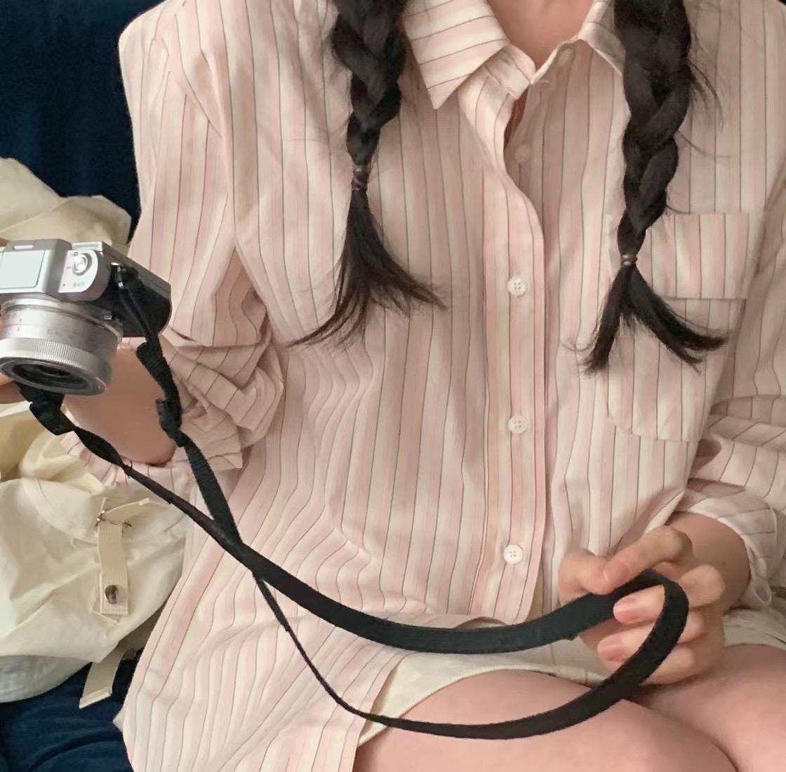 CALLMYNAME韓國直郵女裝新款熱賣休閑職業真品24春夏襯衫蕾絲衫Call my name襯衫/蕾絲衫圖色2