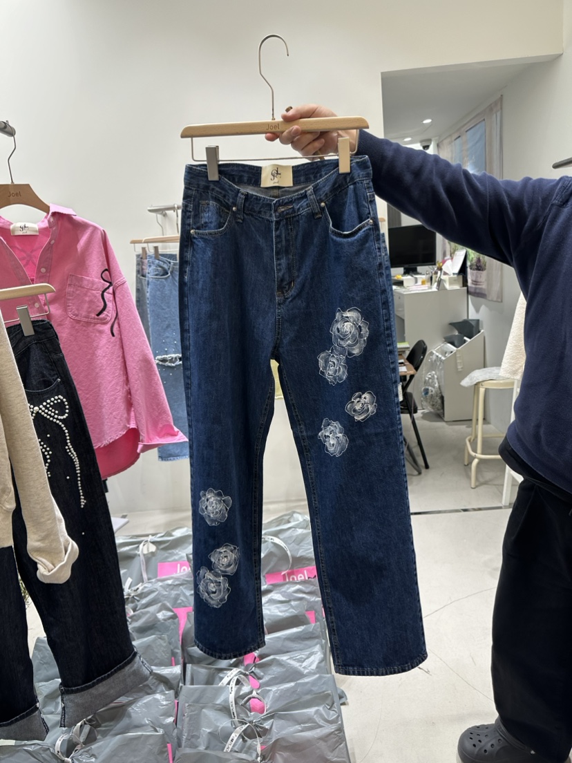 JOEL韓國直郵東大門代購女裝新品人氣休閑真品職業24春夏牛仔褲JOEL牛仔褲圖色2