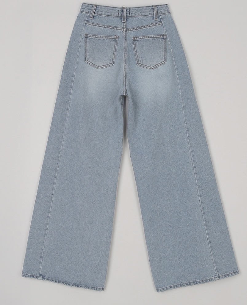 LEA韓國直郵東大門實拍女裝新款熱賣真品人氣時尚職業牛仔褲이향牛仔褲