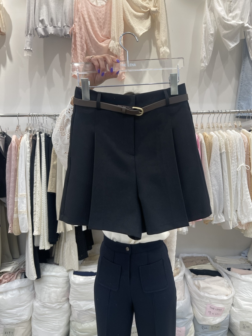 THE LENA直郵韓國代購女裝新款職業人氣推薦休閑短褲不含腰帶NWEOL短褲圖色2
