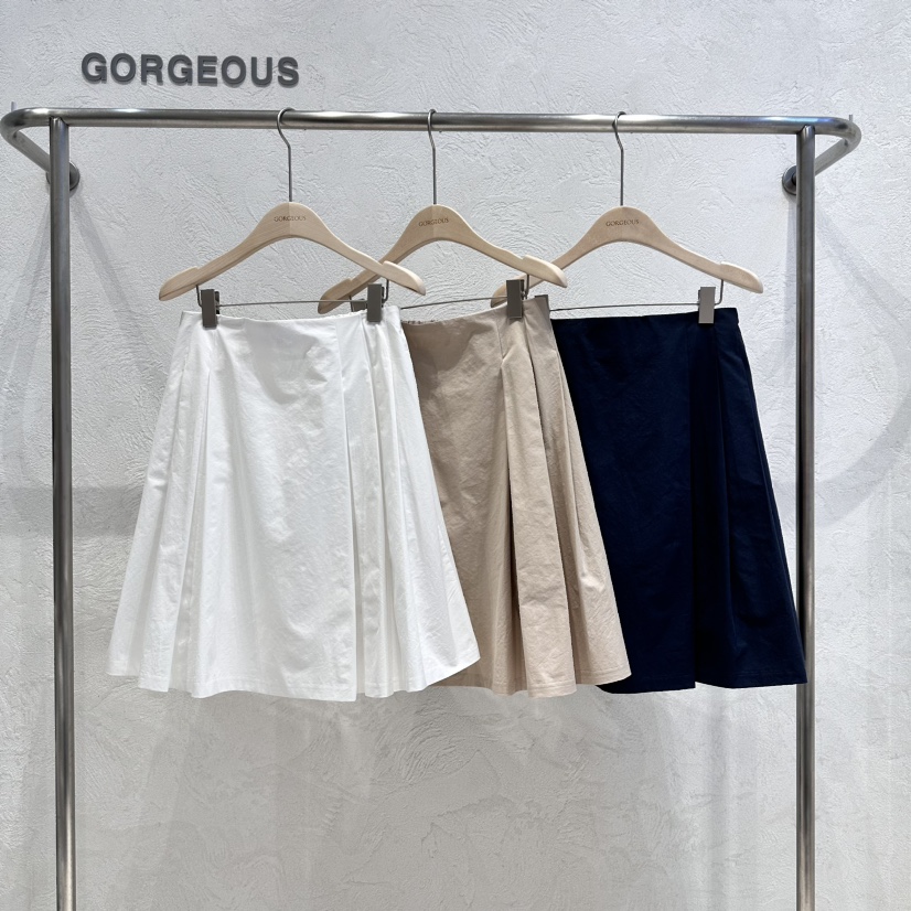 GORGEOUS直郵韓國代購女裝新款人氣時尚24春夏半身裙中短裙GORGEOUS半身裙/中短裙