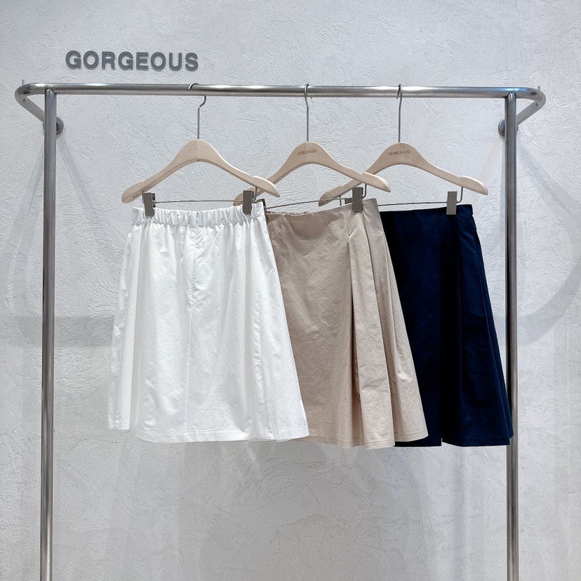 GORGEOUS直郵韓國代購女裝新款人氣時尚24春夏半身裙中短裙GORGEOUS半身裙/中短裙