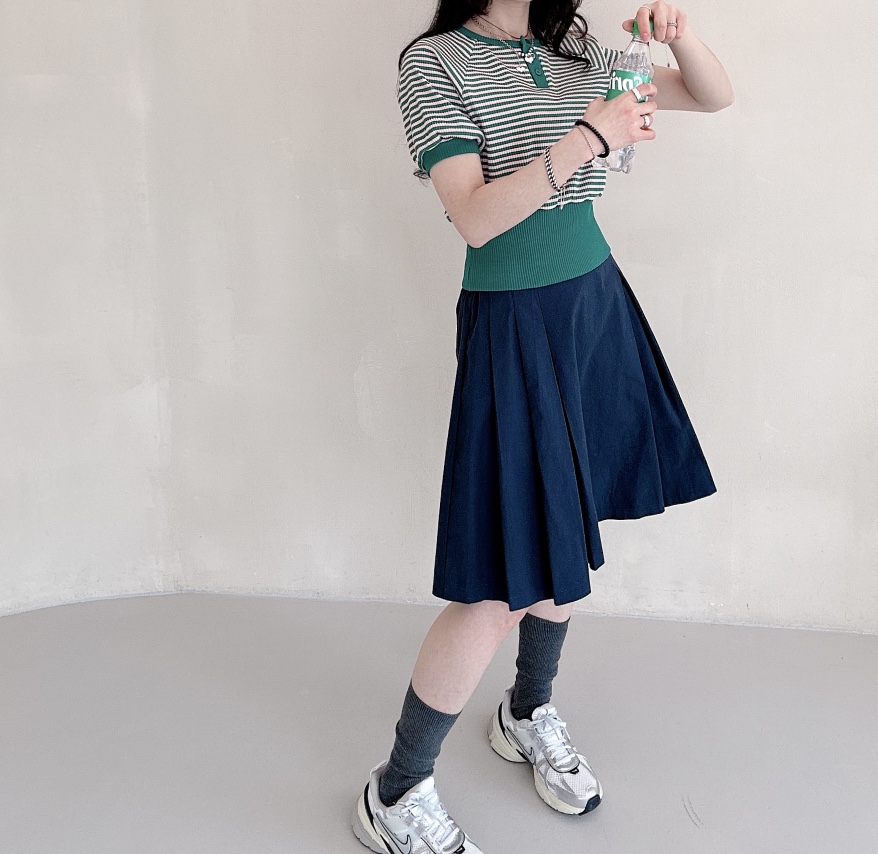 GORGEOUS直郵韓國代購女裝新款人氣時尚24春夏半身裙中短裙GORGEOUS半身裙/中短裙