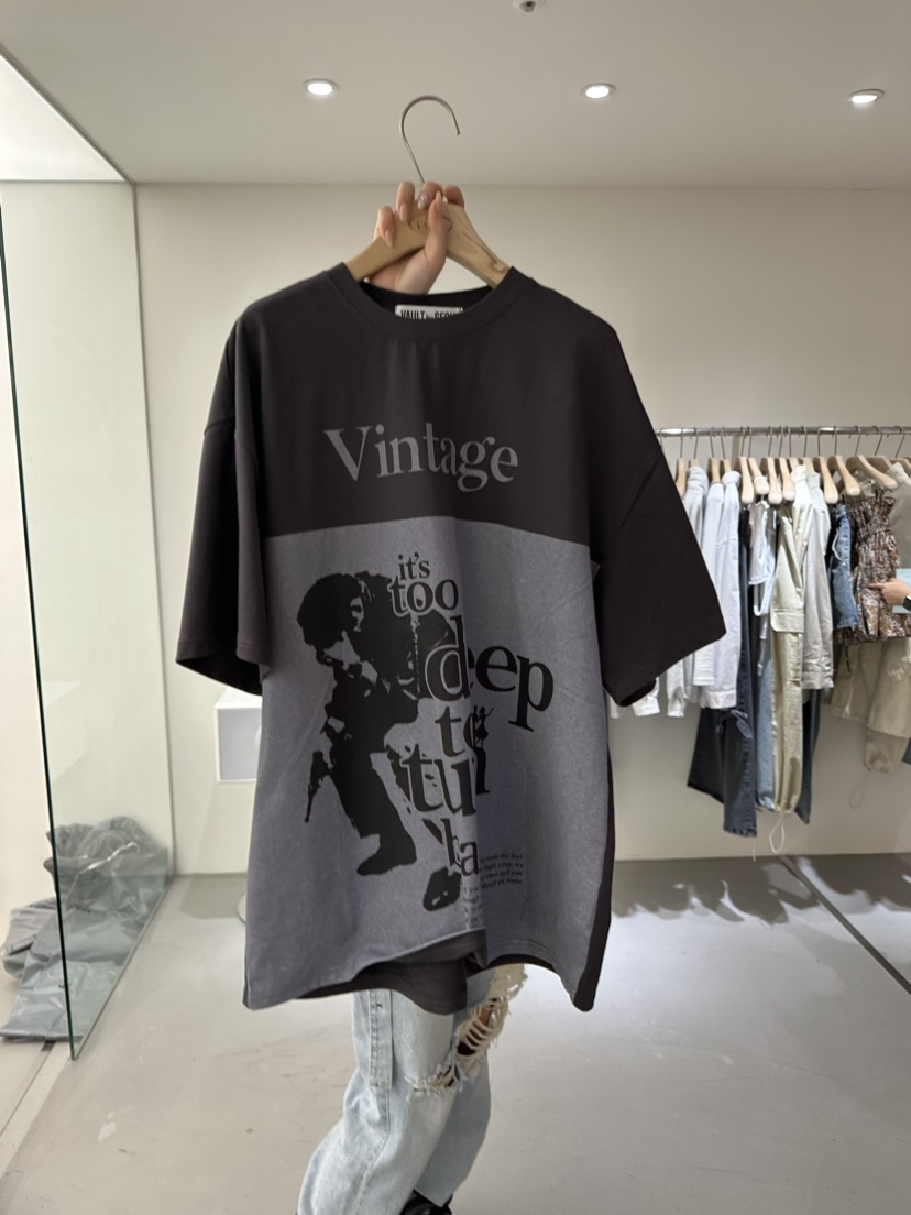 VAULT韓國直郵東大門實拍女裝新品職業24春夏熱賣人氣T恤VAULTT恤圖色2