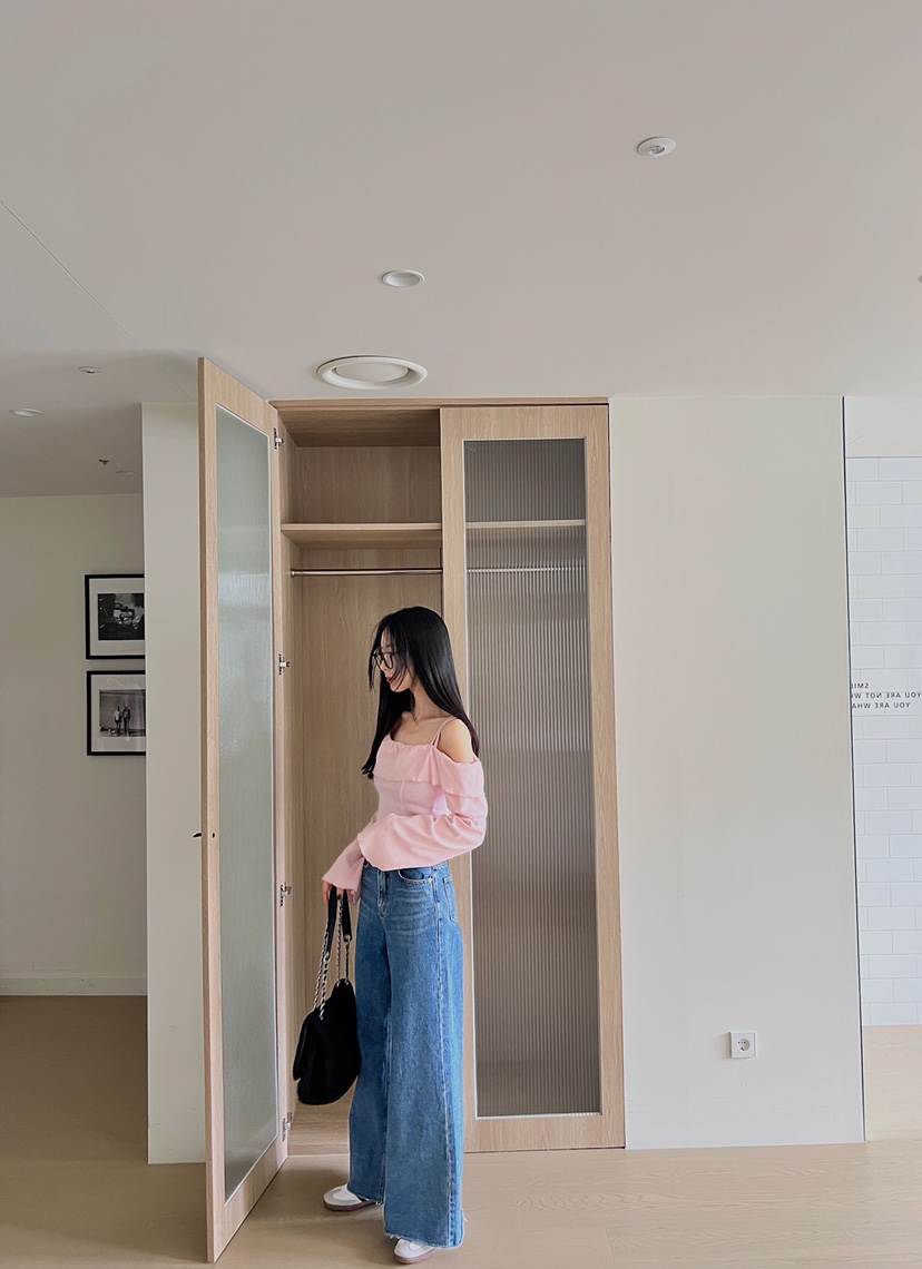 VERANDA韓國直郵女裝新款休閑推薦24春夏時尚真品長袖T恤VERANDA長袖T恤