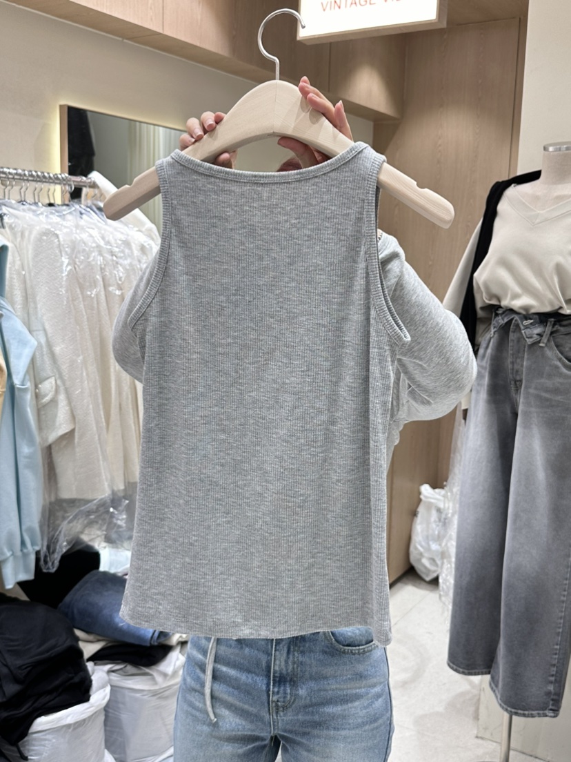 VINTAGE VIBE韓國直郵東大門代購女裝新品真品休閑吊帶背心VINTAGE VIBE吊帶/背心