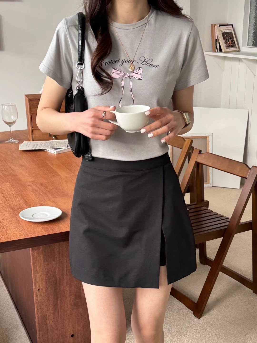 BONGBLY-봉블리-T韓國直郵女裝新品休閑真品時尚人氣短裙OPENRUN短裙