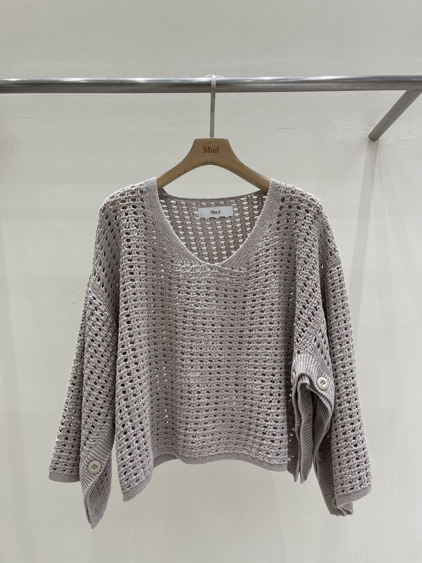 Mu:i韓國直郵東大門實拍女裝新款休閑真品職業人氣24春夏針織衫Mu:i-A針織衫