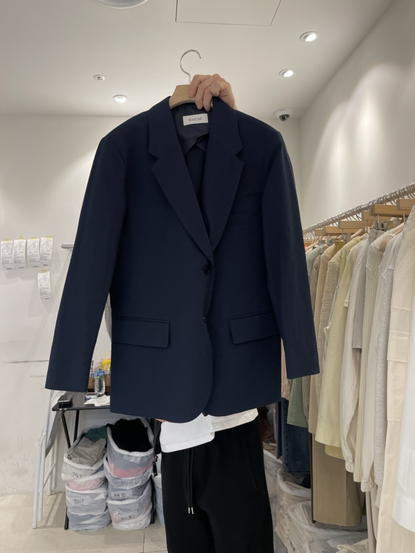 MOIBLE韓國直郵女裝新品時尚真品人氣熱賣職業24春夏夾克EST_夾克圖色2
