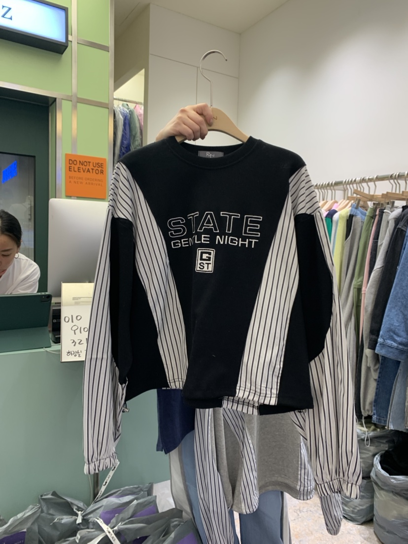REIZ/RYON直郵韓國代購女裝新品24春夏職業熱賣休閑衛衣REIZ衛衣圖色2