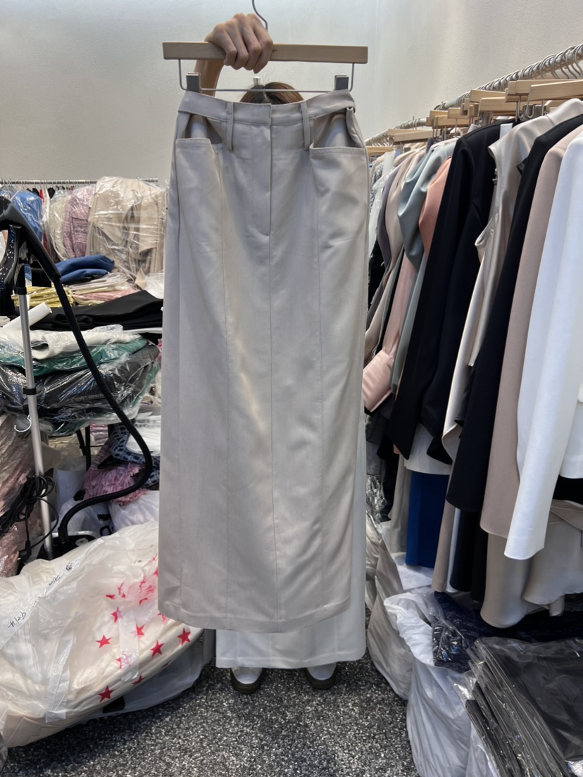 RIJINA韓國直郵東大門代購女裝新品真品休閑24春夏半身裙中短裙RIJINA半身裙/中短裙圖色2