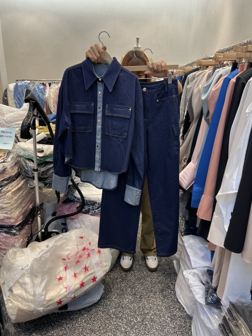 RIJINA直郵韓國代購女裝新品時尚24春夏真品職業人氣牛仔褲RIJINA牛仔褲