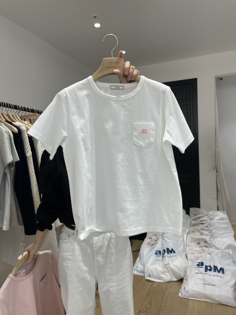 VENIR直郵韓國代購女裝新款休閑時尚真品職業熱賣人氣推薦T恤VENIR-aT恤圖色6