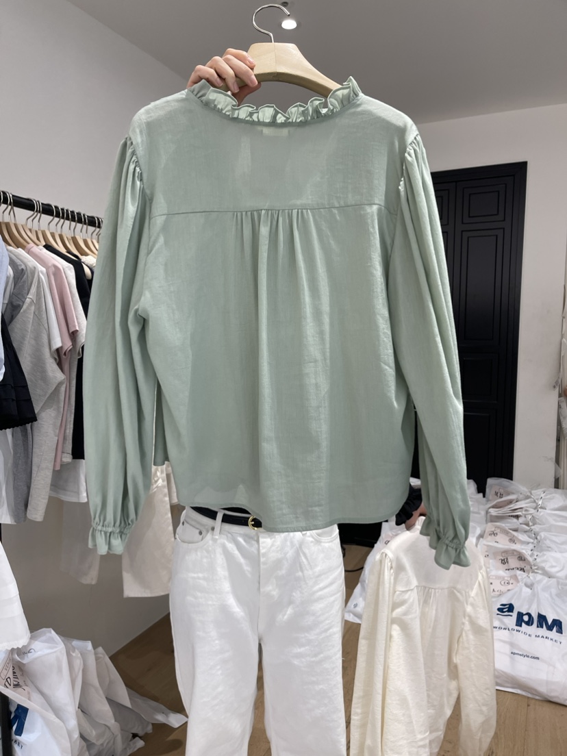 VENIR韓國直郵東大門代購女裝新品職業推薦熱賣時尚襯衫蕾絲衫VENIR-a襯衫/蕾絲衫