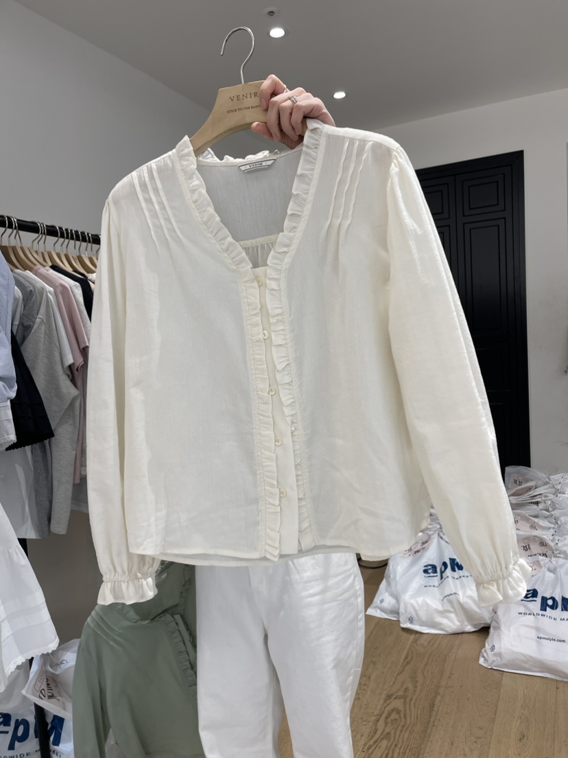 VENIR韓國直郵東大門代購女裝新品職業推薦熱賣時尚襯衫蕾絲衫VENIR-a襯衫/蕾絲衫圖色2