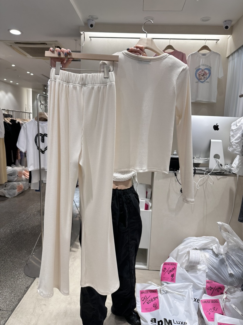 AMUSE SEOUL韓國直郵女裝新品真品人氣職業推薦休閑24春夏套裝AMUSE SEOUL套裝