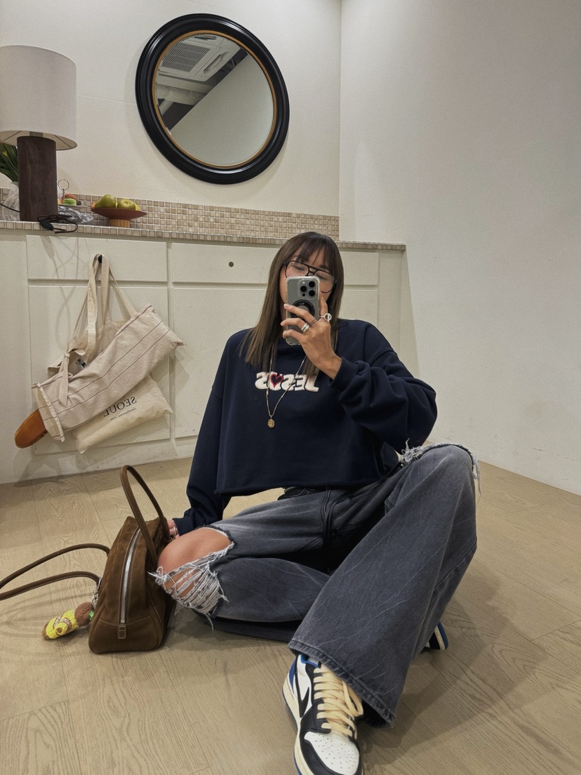 ABBEYLEE韓國直郵東大門實拍女裝新品24春夏職業熱賣衛衣ABBEYLEE衛衣圖色2