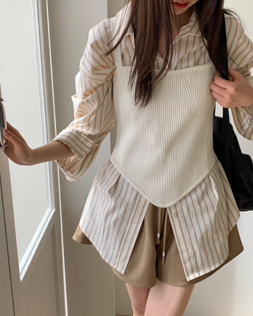 ALMOND PEPE韓國直郵東大門代購女裝新品職業人氣吊帶背心ALMOND PEPE吊帶/背心