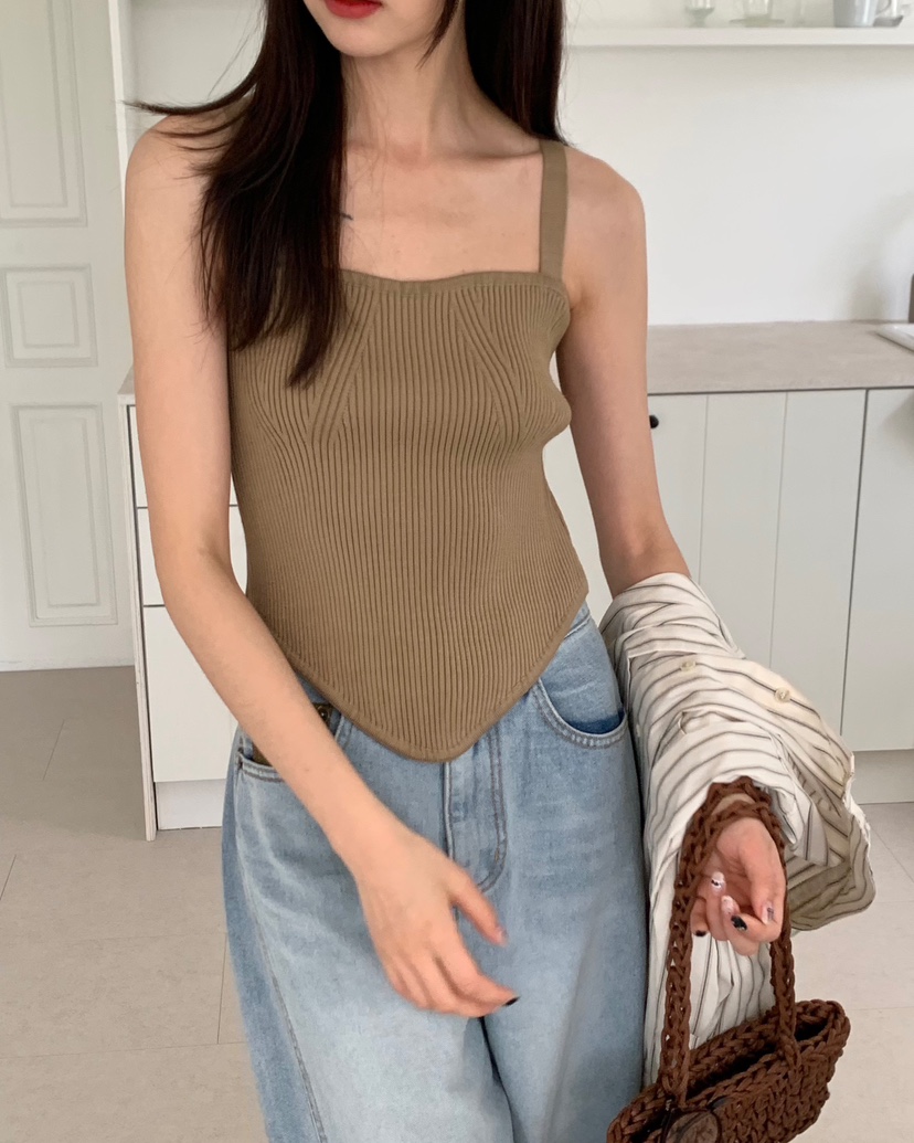 ALMOND PEPE韓國直郵東大門代購女裝新品職業人氣吊帶背心ALMOND PEPE吊帶/背心