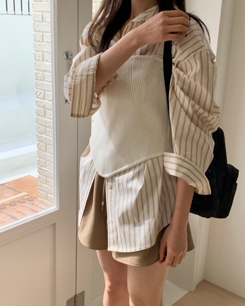 ALMOND PEPE韓國直郵東大門代購女裝新品職業人氣吊帶背心ALMOND PEPE吊帶/背心