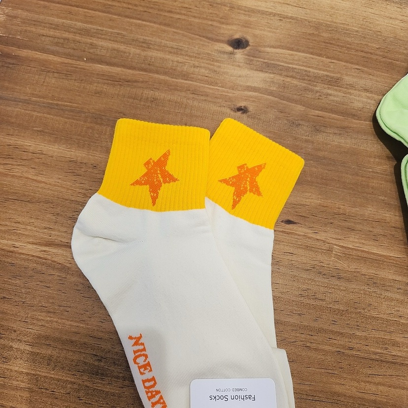 CACTUS-Q韓國直郵女裝新品熱賣24春夏真品推薦時尚休閑襪子CACTUS十雙起/可混搭襪子圖色1