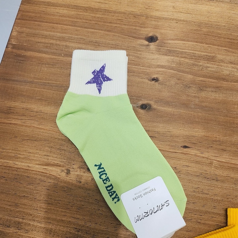 CACTUS-Q韓國直郵女裝新品熱賣24春夏真品推薦時尚休閑襪子CACTUS十雙起/可混搭襪子圖色2