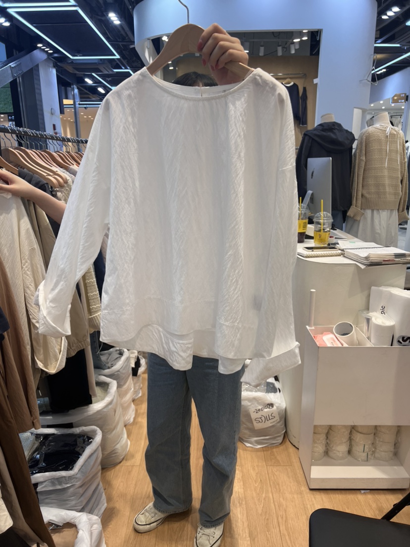 EPIC-S直郵韓國代購女裝新款24春夏真品人氣襯衫蕾絲衫蕾絲TARA襯衫/蕾絲衫圖色2