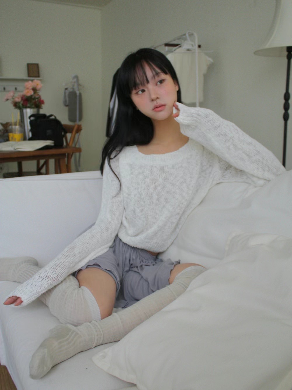 HOPPER直郵韓國代購女裝新款時尚推薦職業24春夏真品針織衫HOPPER/LAY OVER針織衫圖色4