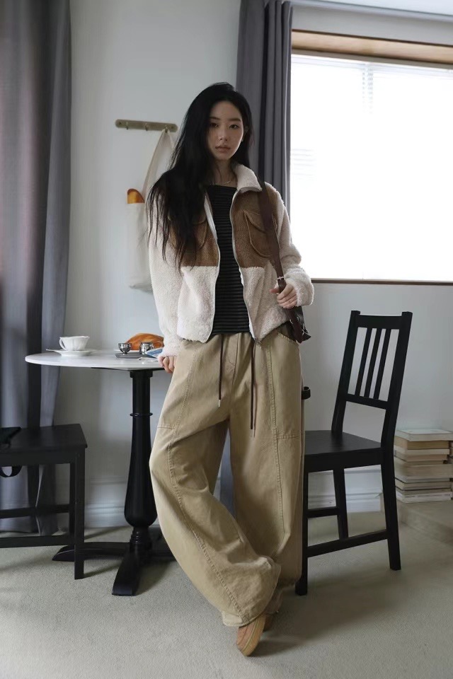 HOPPER直郵韓國代購女裝新款熱賣真品推薦24春夏人氣休閑褲HOPPER/LAY OVER休閑褲