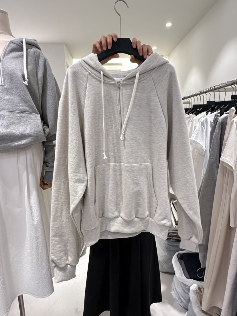 LIL韓國直郵東大門代購女裝新款真品休閑24春夏推薦衛衣拉鏈LIL衛衣圖色2