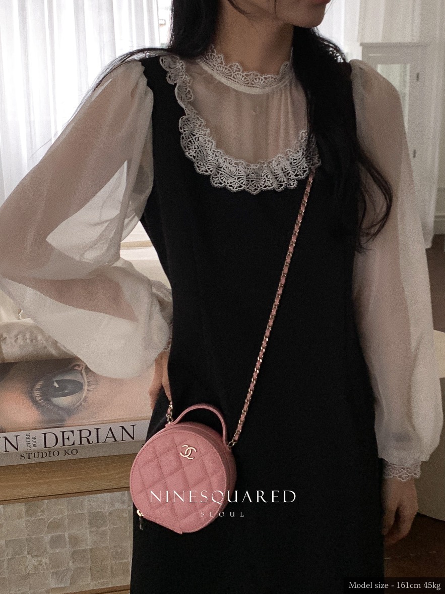 NINESQUARED韓國直郵東大門實拍女裝新款熱賣24春夏連衣裙ROMAINE連衣裙