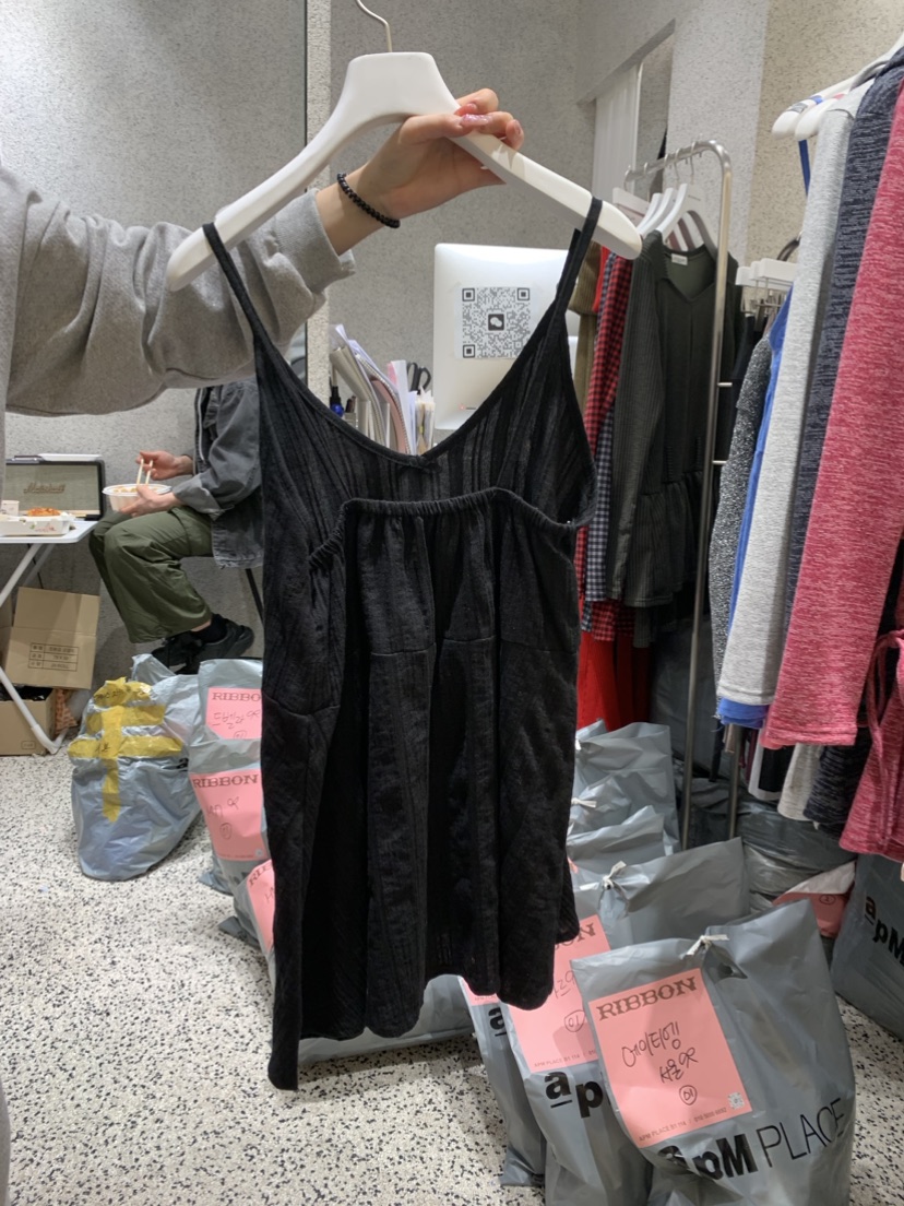 RIBBON韓國直郵女裝新品休閑時尚職業真品熱賣24春夏吊帶背心THE MARIN吊帶/背心