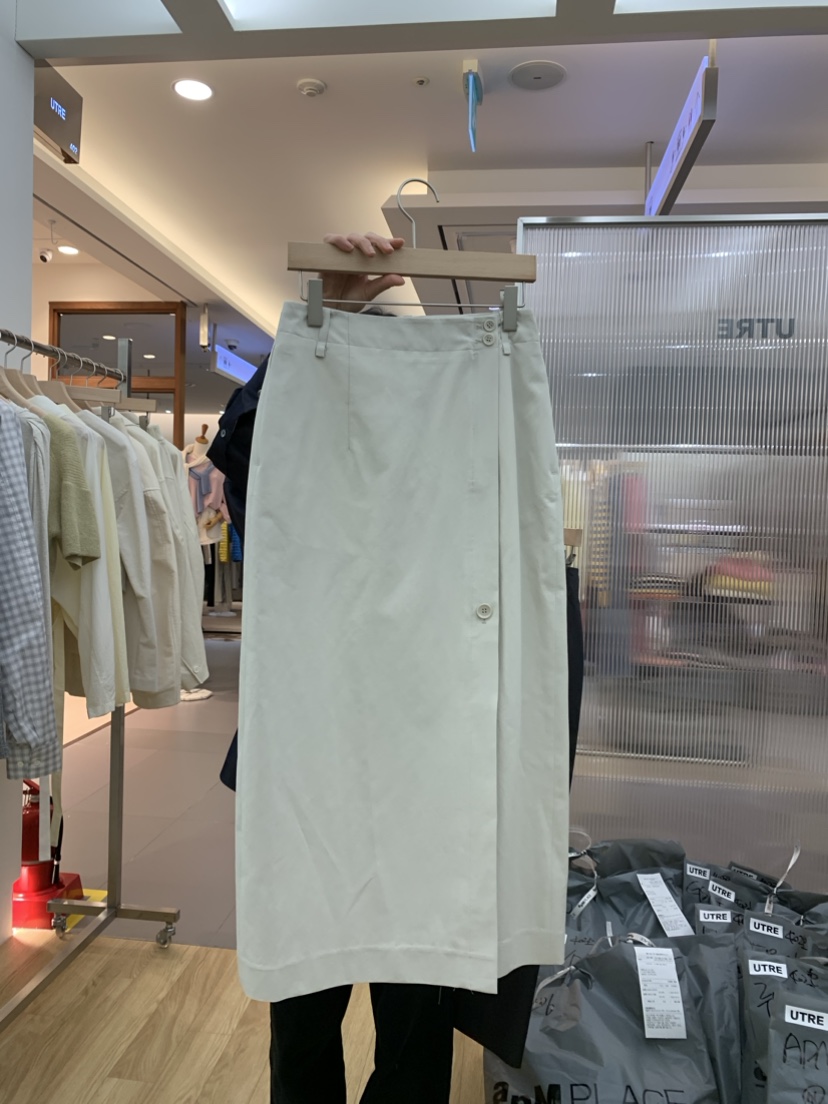 UTRE韓國直郵東大門實拍女裝新款24春夏人氣半身裙中短裙UTRE半身裙/中短裙