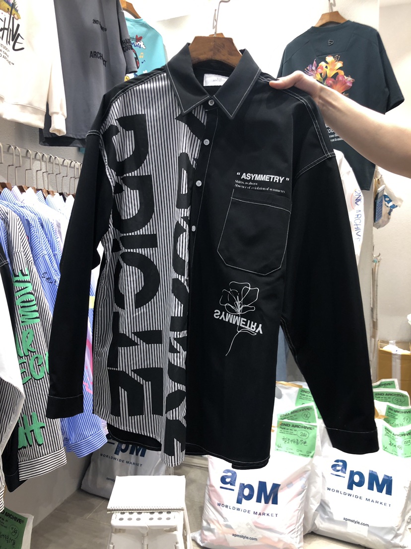 BOWL-a韓國直郵東大門代購女裝新品熱賣人氣24春夏襯衫蕾絲衫BOWL-男裝襯衫/蕾絲衫圖色2