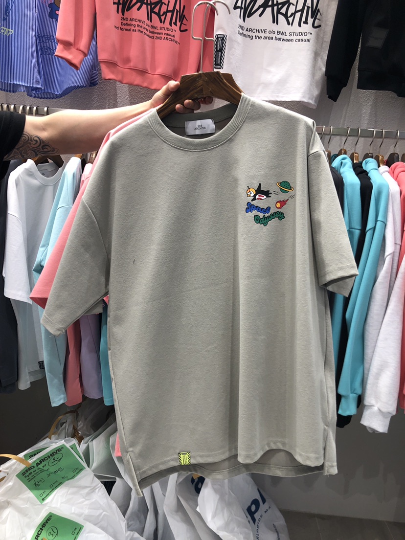 BOWL-a韓國直郵東大門代購女裝新品熱賣人氣職業時尚休閑T恤BOWL-男裝T恤圖色2
