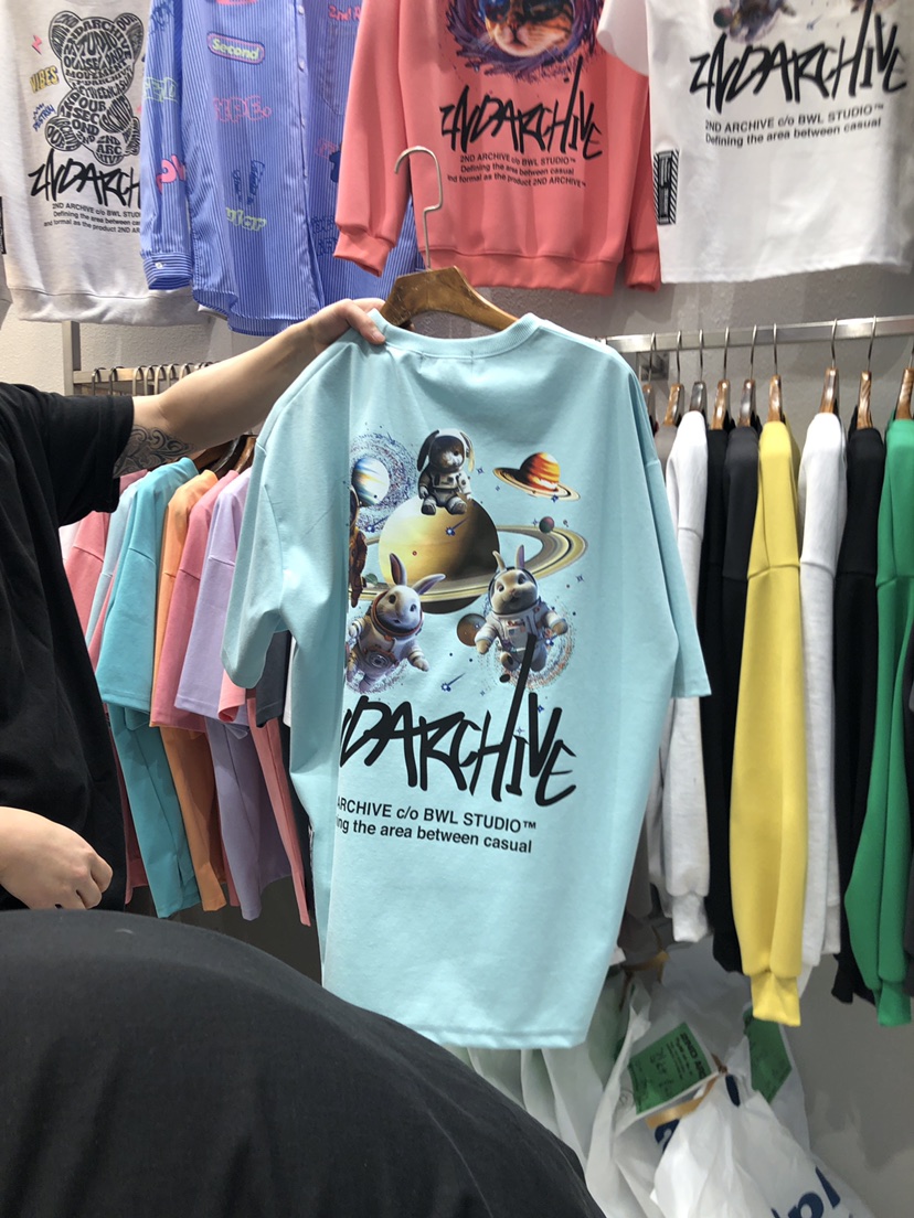 BOWL-a直郵韓國代購女裝新款職業休閑真品24春夏熱賣T恤BOWL-男裝T恤
