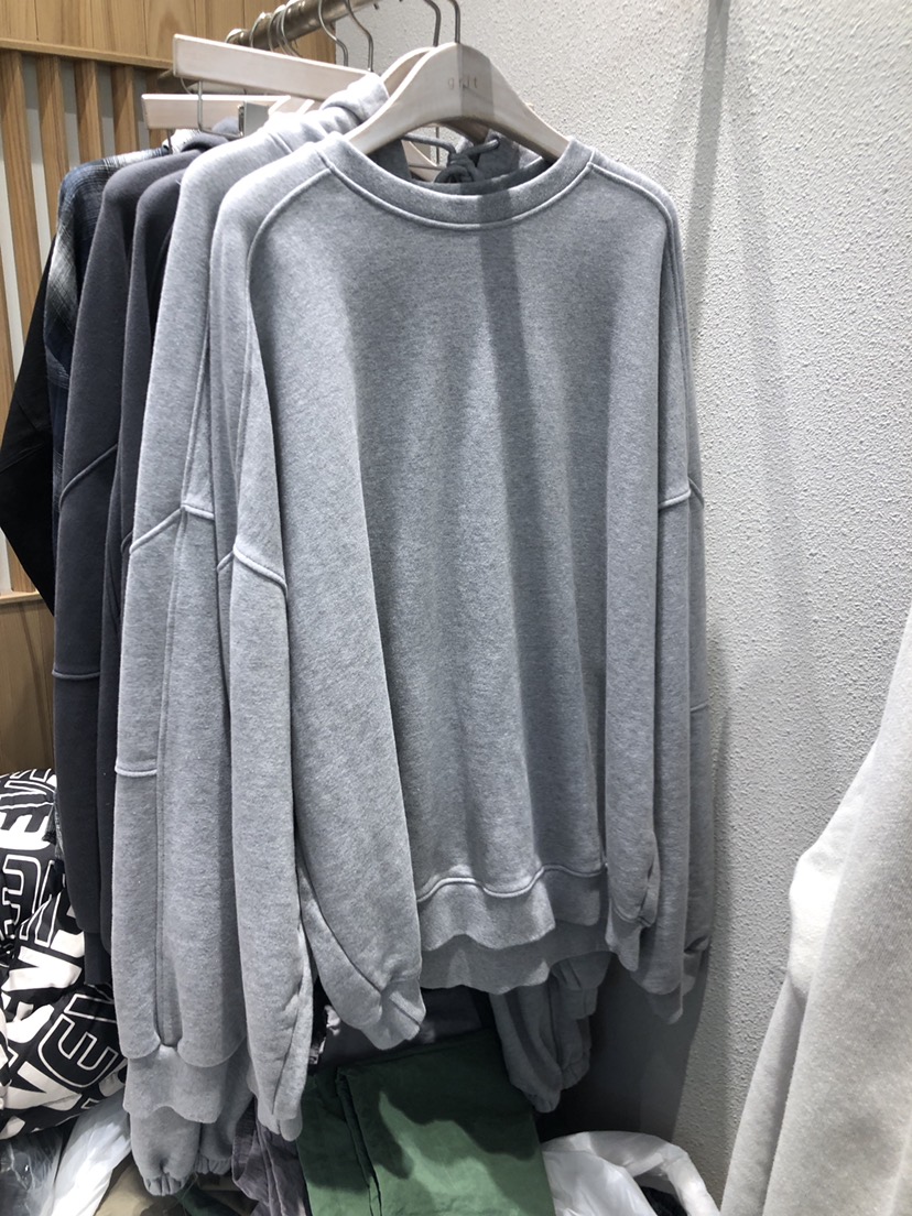 GRIT韓國直郵東大門代購女裝新品熱賣24春夏真品職業衛衣GRIT/OVER THE ROW-男裝衛衣圖色2
