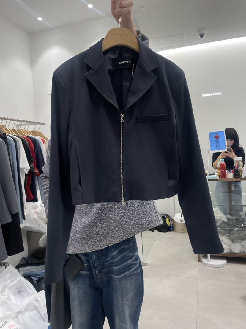 GRETA.Y韓國直郵女裝新款推薦時尚真品24春夏休閑夾克拉鏈GRETA.Y夾克圖色2