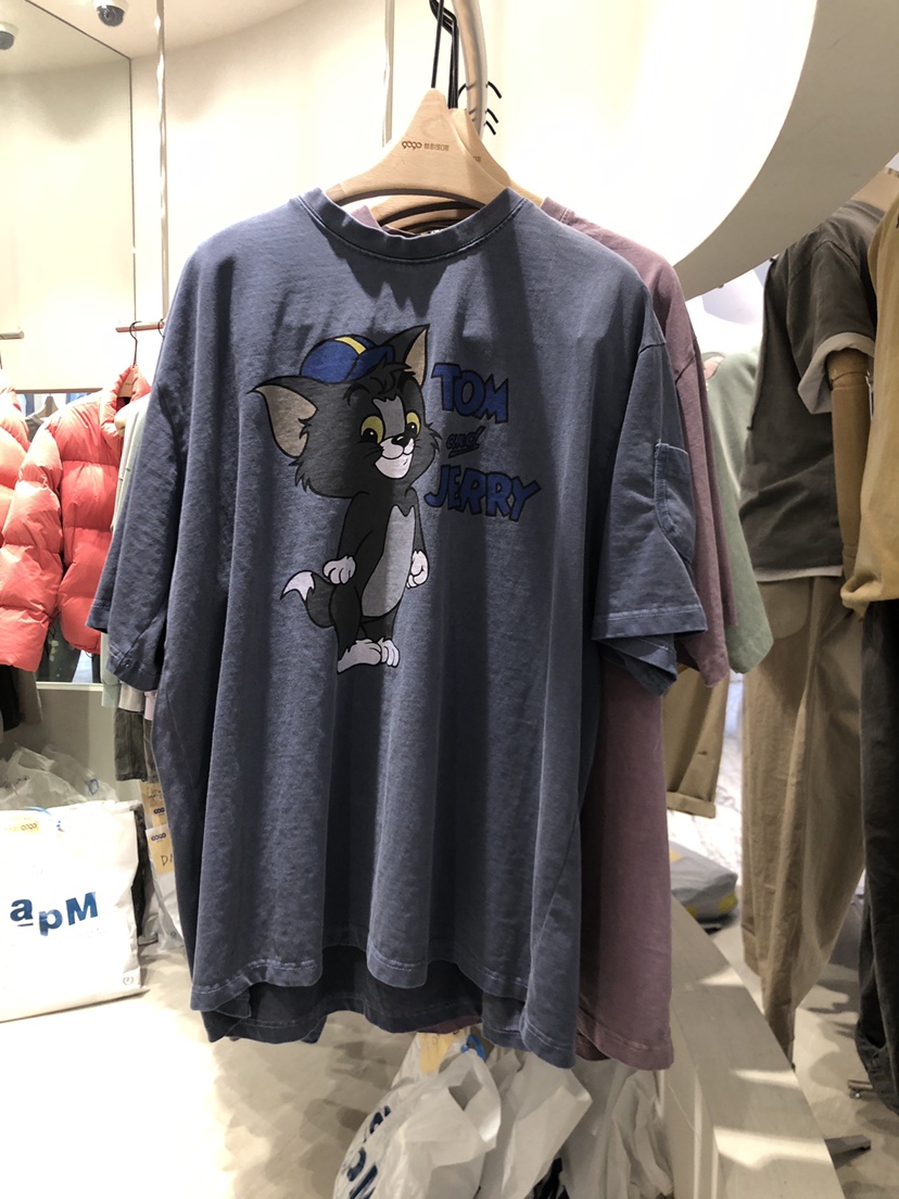 GOGO MAISON-男裝韓國直郵東大門實拍女裝新品職業24春夏T恤GOGO MAISONT恤圖色3
