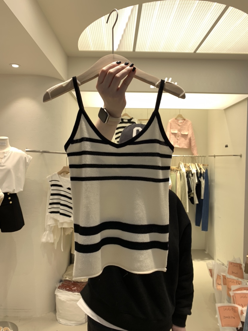 LULULALLA韓國直郵女裝新款24春夏休閑人氣真品推薦吊帶背心LULULALLA吊帶/背心圖色2