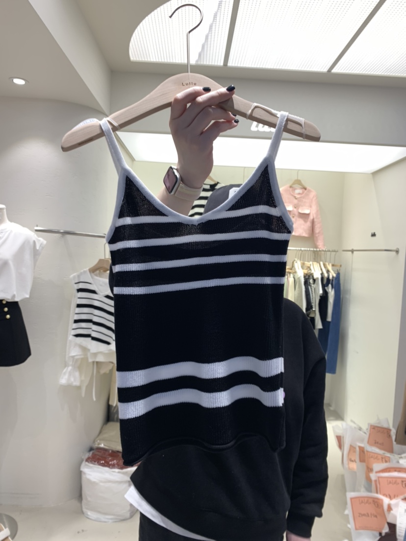 LULULALLA韓國直郵女裝新款24春夏休閑人氣真品推薦吊帶背心LULULALLA吊帶/背心圖色3