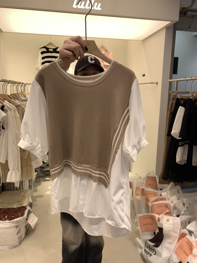 LULULALLA韓國直郵女裝新款熱賣24春夏真品時尚推薦針織衫LULULALLA針織衫圖色2